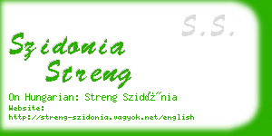 szidonia streng business card